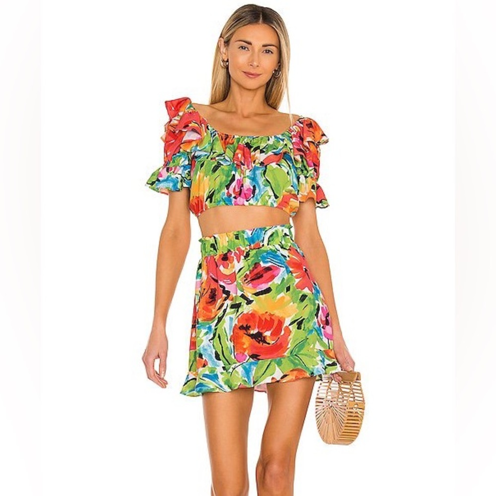 Show Me Your Mimi Roman ruffle skirt in Mimosa